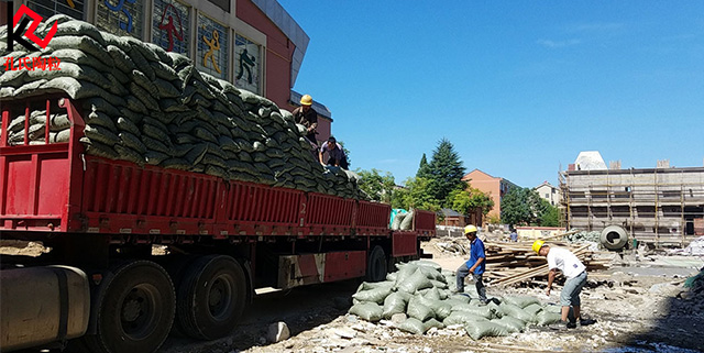 合肥蜀山區(qū)某工地車庫頂板回填陶粒