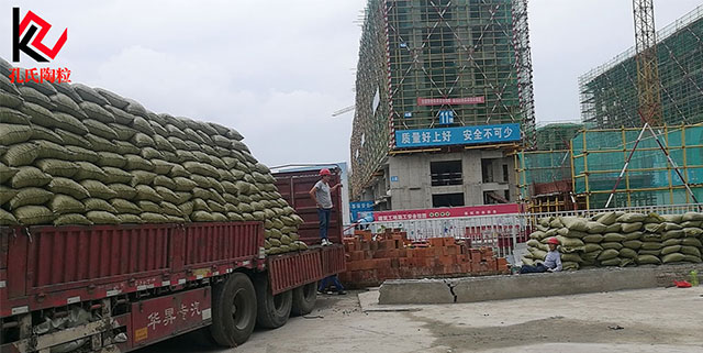 天津濱海新區工地車庫頂板回填陶粒