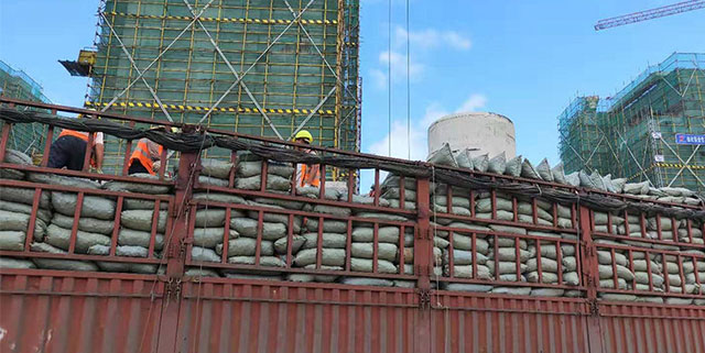 天津武清區新建小區屋面找坡陶粒